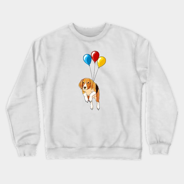 Floating Beagle Crewneck Sweatshirt by ImaginativeWild